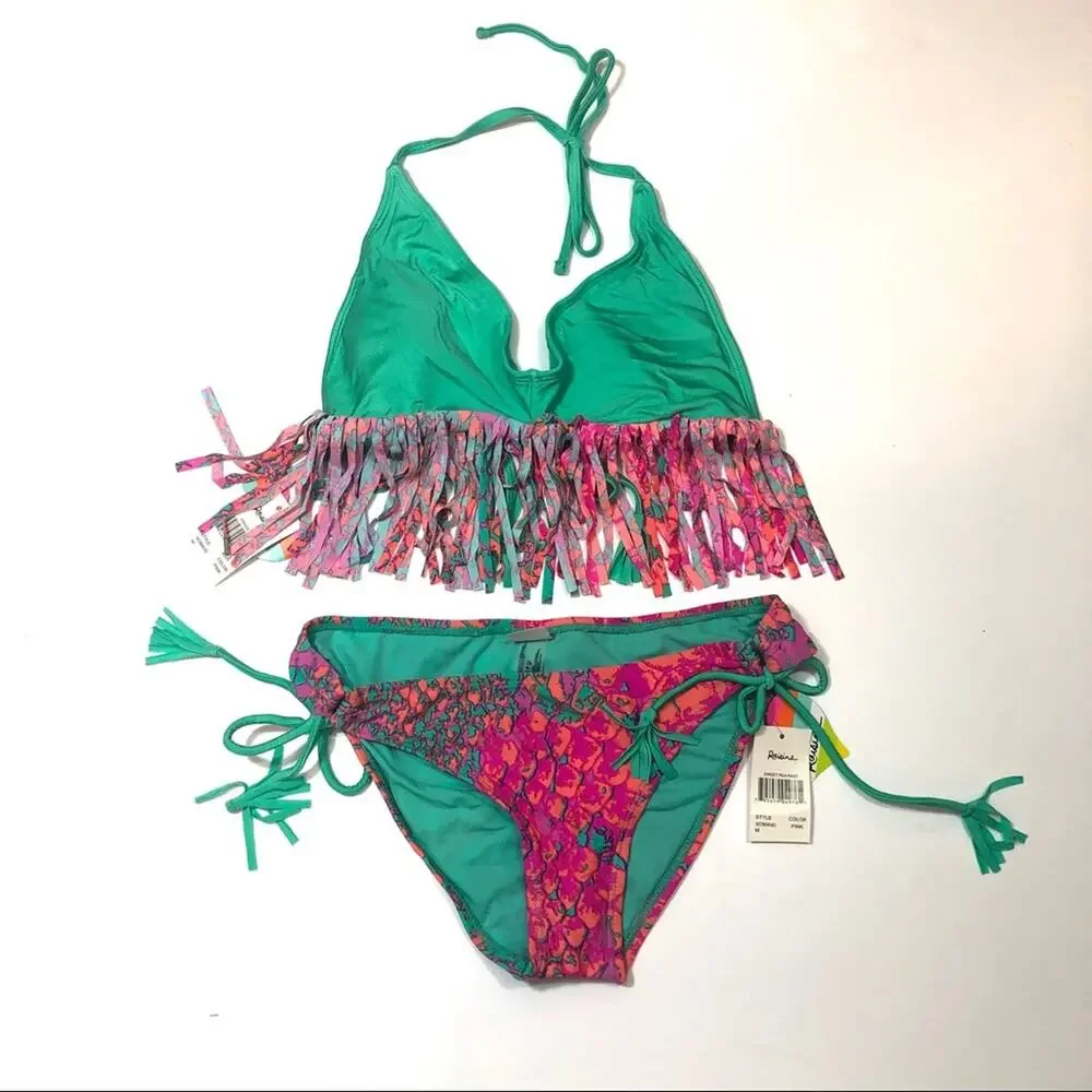 Raisins Fringe sweet pea 2 piece swimsuit Medium